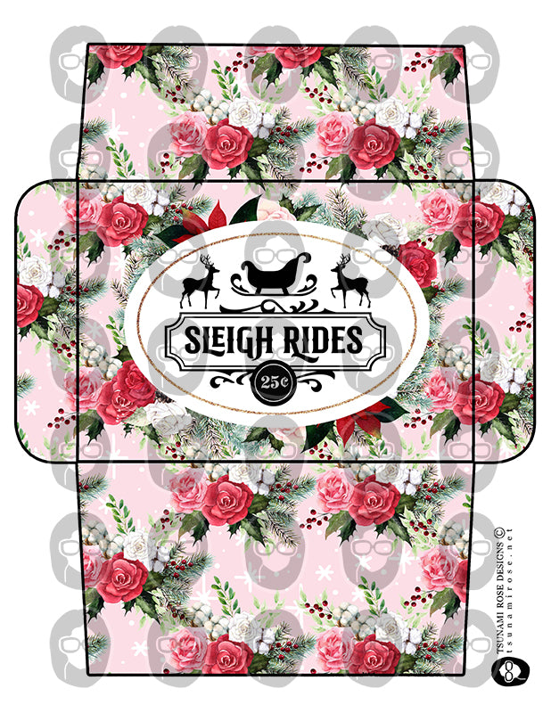 Christmas Envelopes, Junk Journal Envelopes -8pg Digital Download- Journaling Envelopes, Santa Envelopes, Scrapbook Envelope, Ephemera Pouch