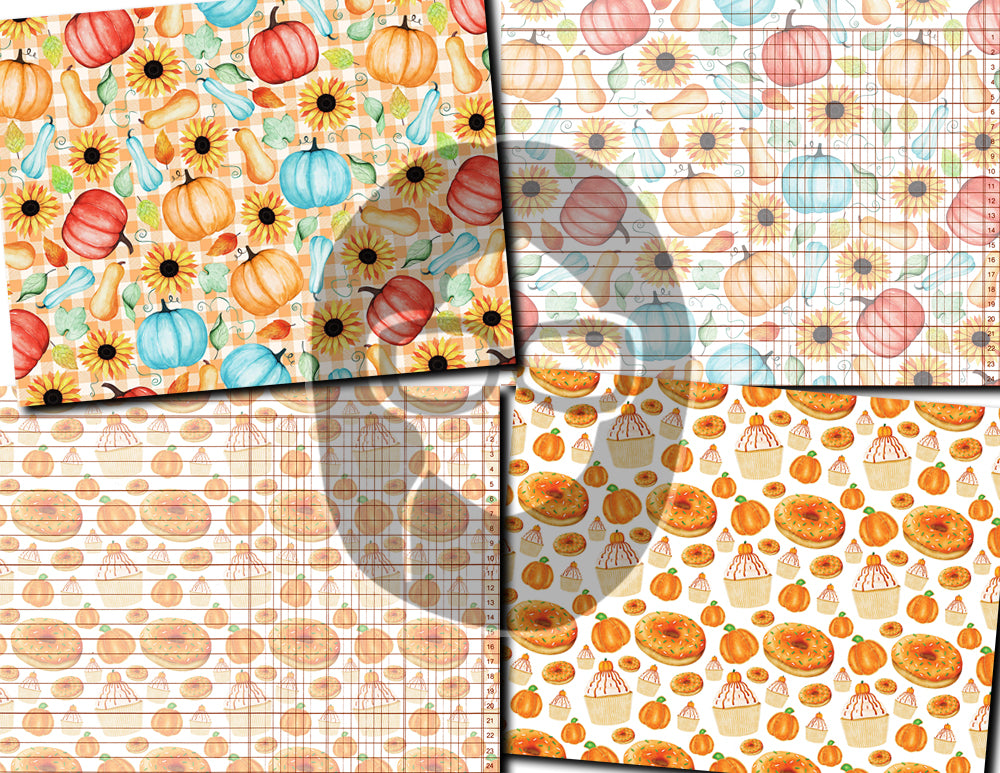 Fall Digital Paper, Autumn Journal Printables -20pg Digital Download- Fall Flowers, Lined Journal Pages, Fall Pattern Paper, Scrapbook Paper