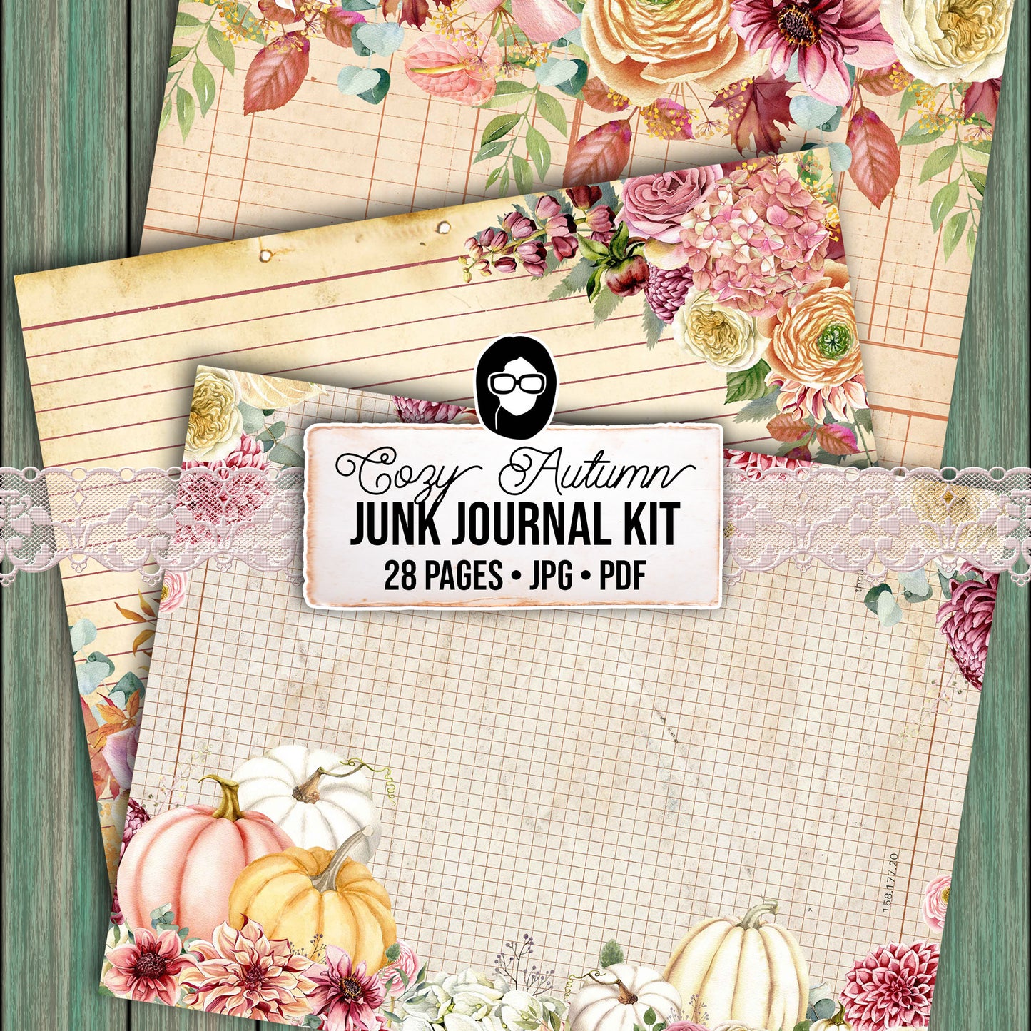 Faith Junk Journal Kit, Scripture Ephemera, Fall Digital Papers-28pg Digital Download- Religious Cards, Prayer Quotes, Bible Verse Cards