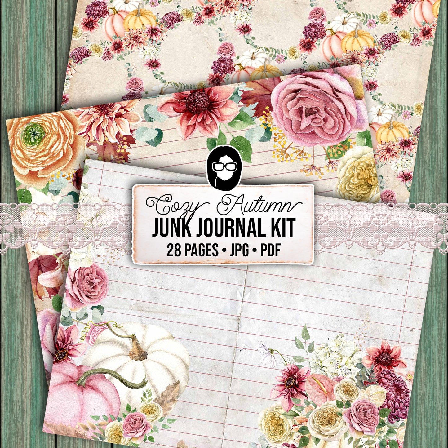 Faith Junk Journal Kit, Scripture Ephemera, Fall Digital Papers-28pg Digital Download- Religious Cards, Prayer Quotes, Bible Verse Cards