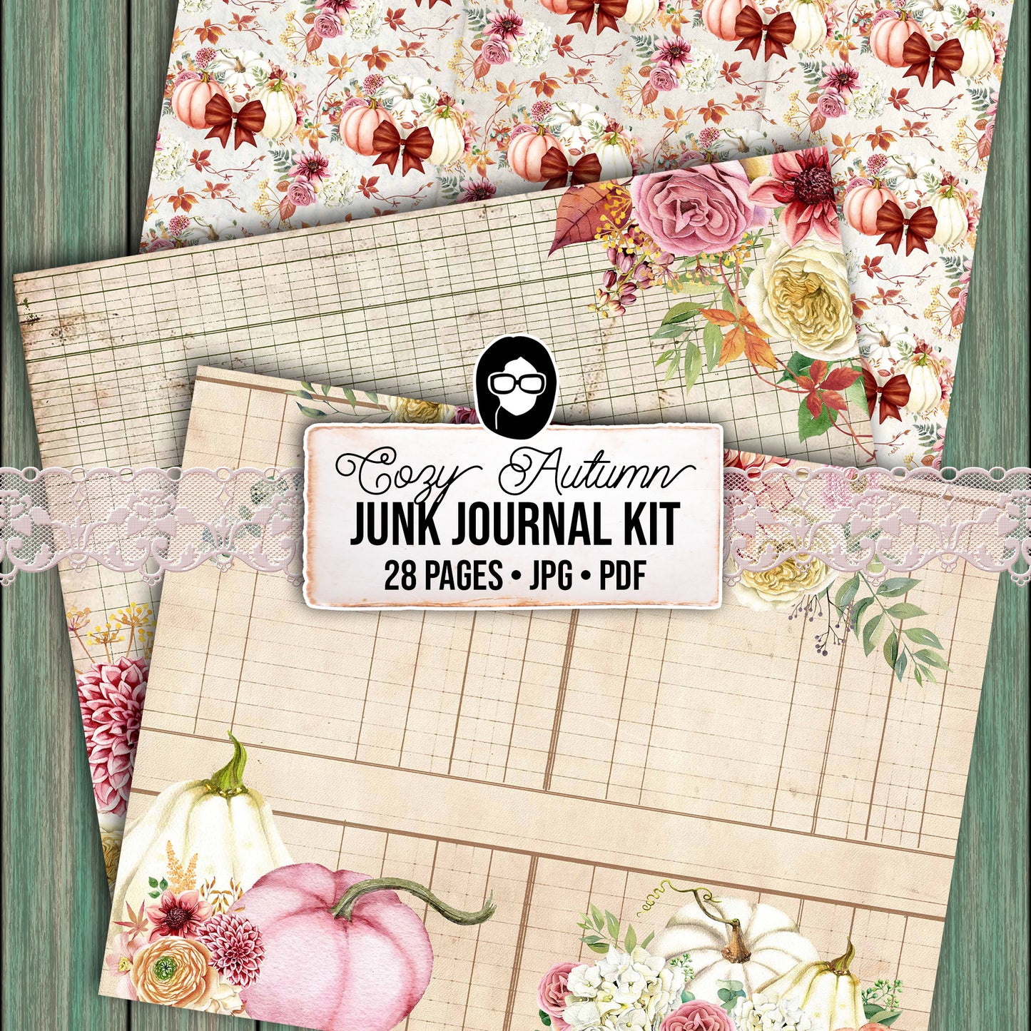 Faith Junk Journal Kit, Scripture Ephemera, Fall Digital Papers-28pg Digital Download- Religious Cards, Prayer Quotes, Bible Verse Cards