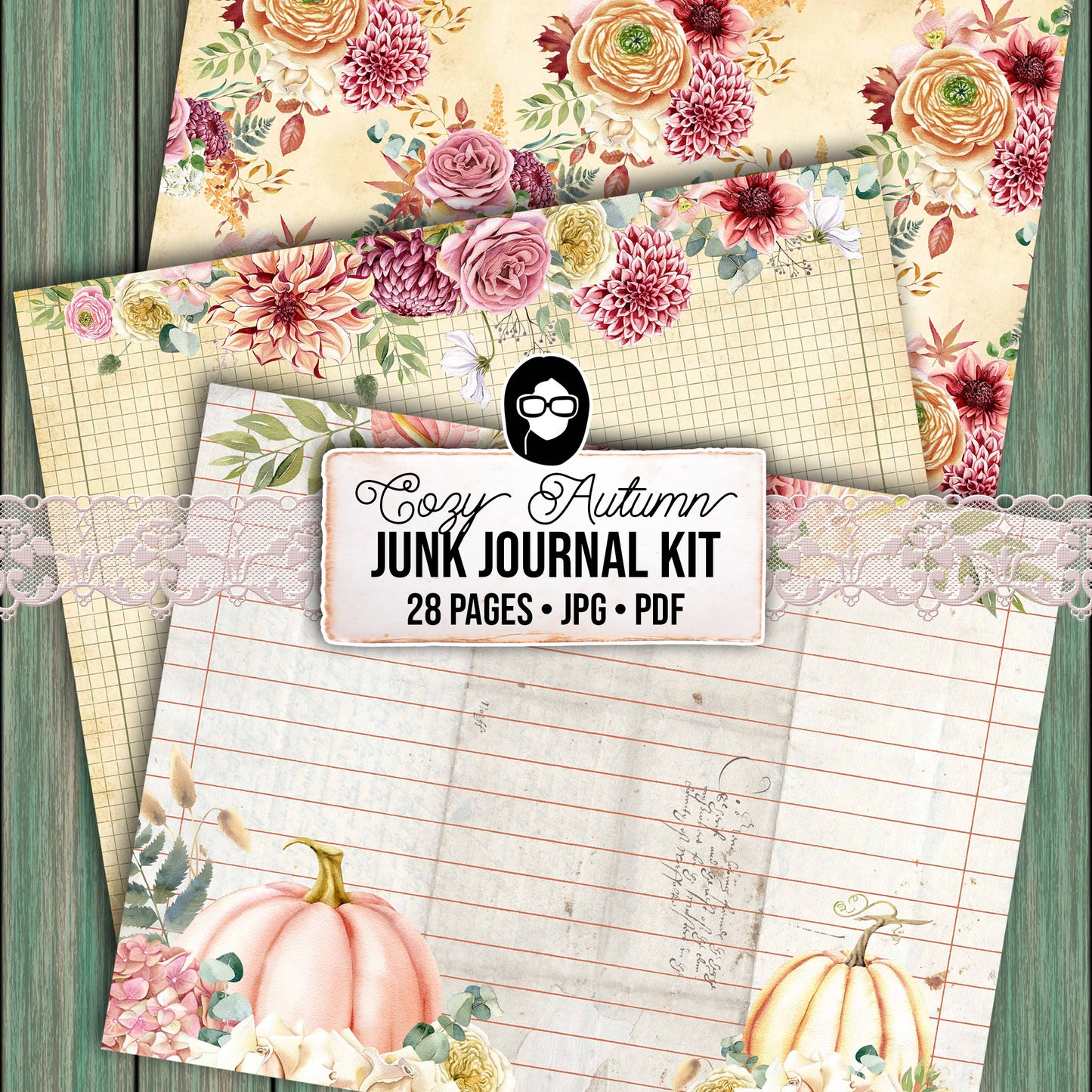 Faith Junk Journal Kit, Scripture Ephemera, Fall Digital Papers-28pg Digital Download- Religious Cards, Prayer Quotes, Bible Verse Cards