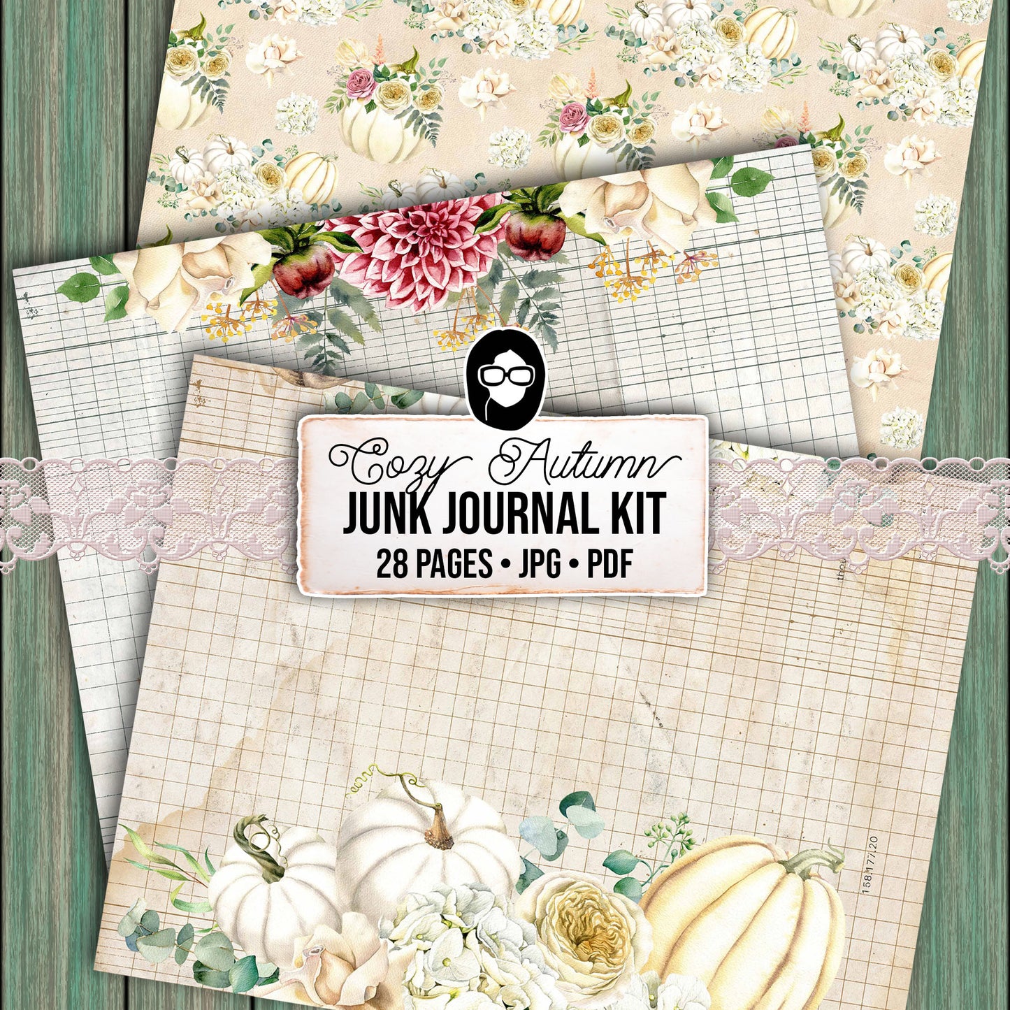 Faith Junk Journal Kit, Scripture Ephemera, Fall Digital Papers-28pg Digital Download- Religious Cards, Prayer Quotes, Bible Verse Cards