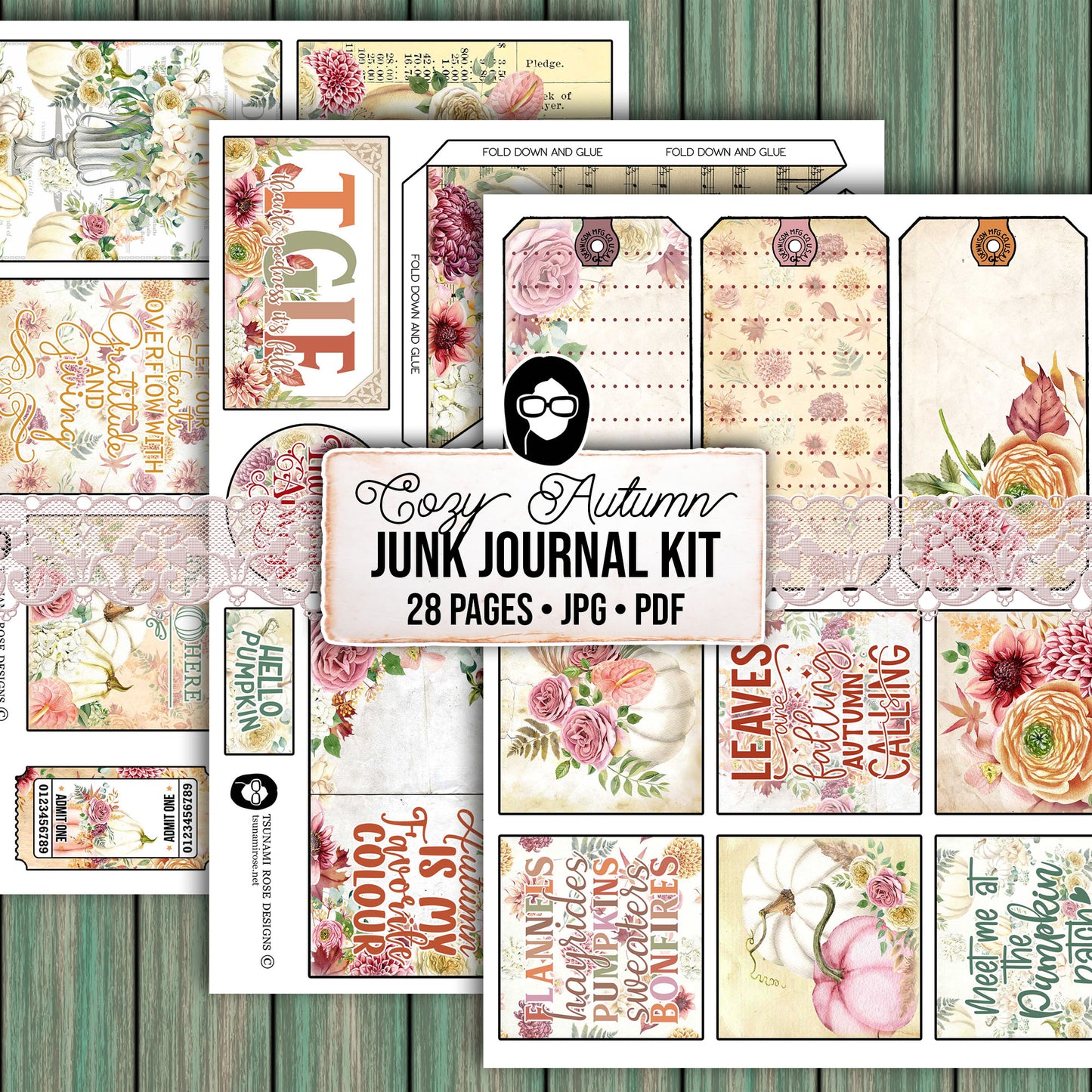 Faith Junk Journal Kit, Scripture Ephemera, Fall Digital Papers-28pg Digital Download- Religious Cards, Prayer Quotes, Bible Verse Cards
