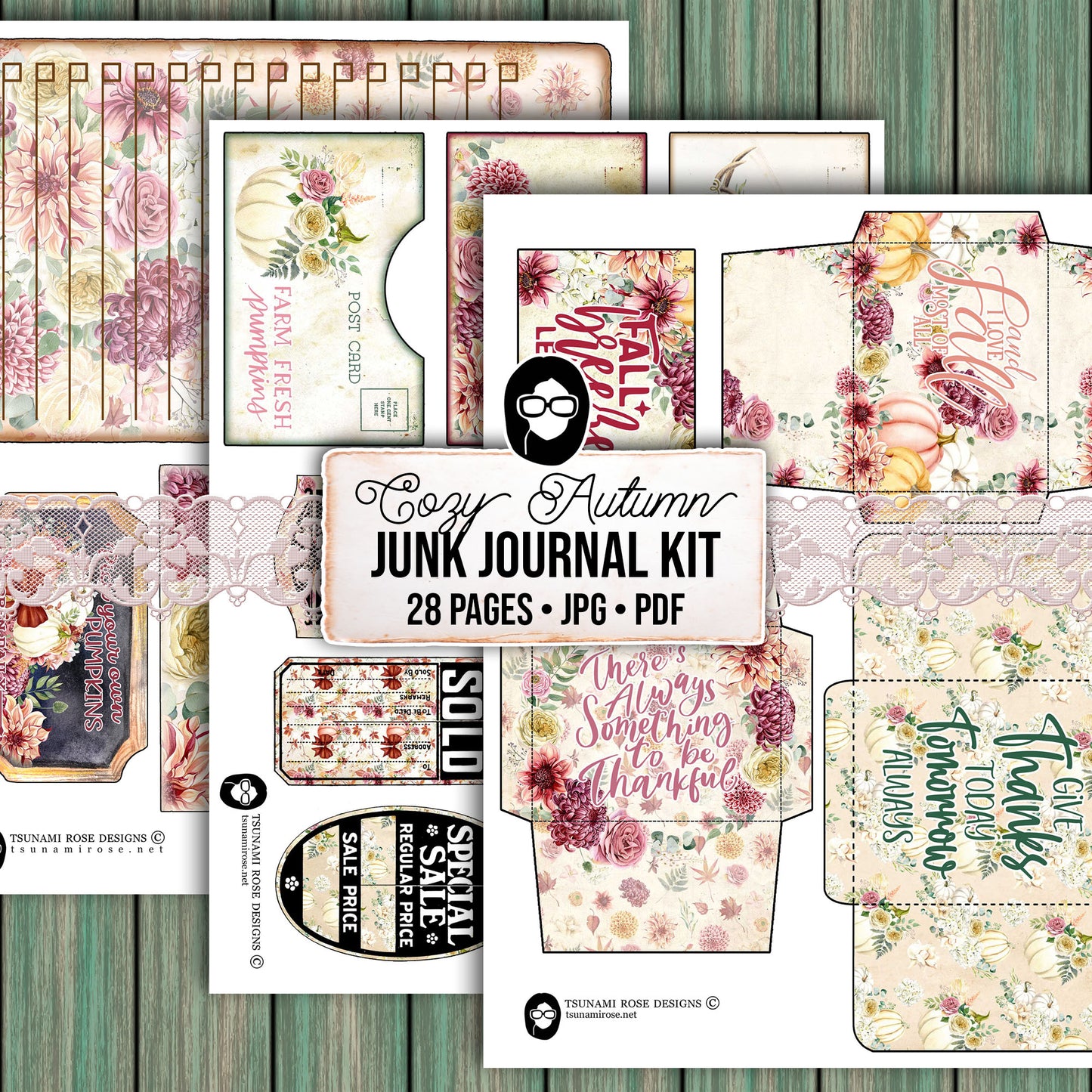 Faith Junk Journal Kit, Scripture Ephemera, Fall Digital Papers-28pg Digital Download- Religious Cards, Prayer Quotes, Bible Verse Cards