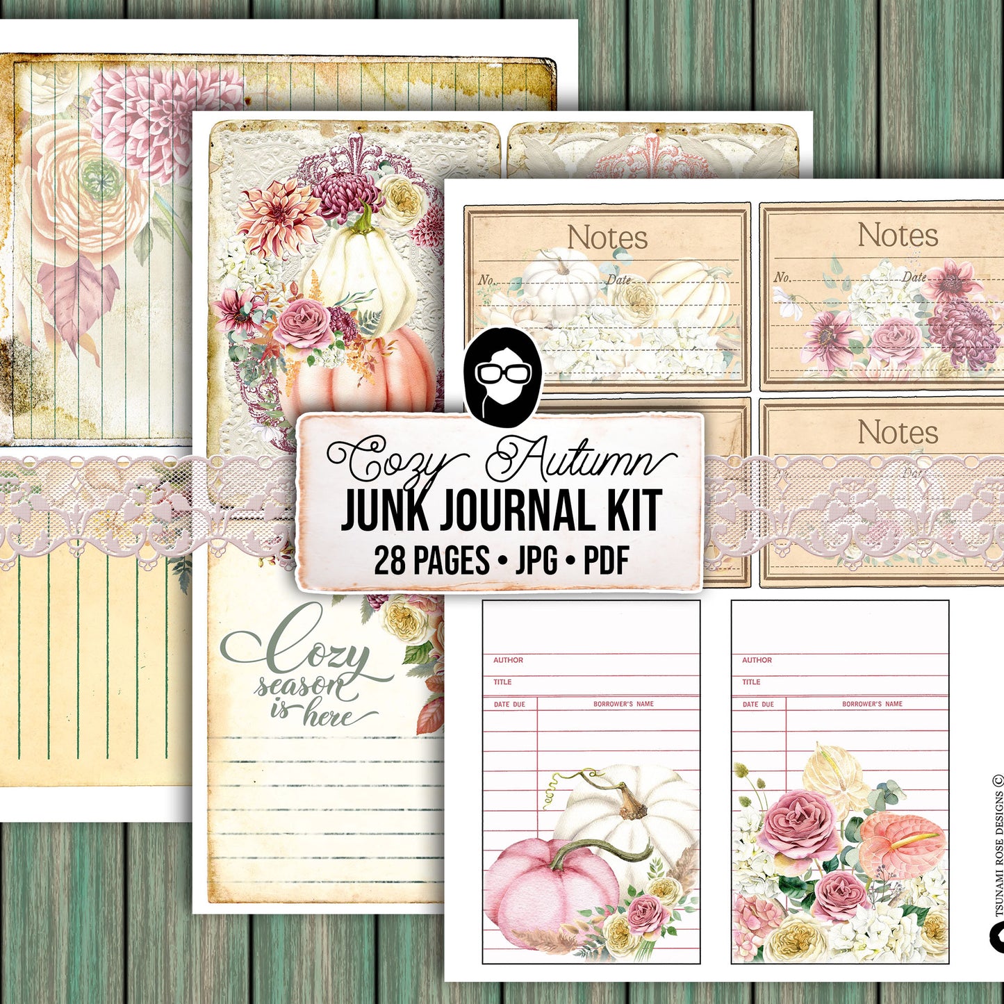 Faith Junk Journal Kit, Scripture Ephemera, Fall Digital Papers-28pg Digital Download- Religious Cards, Prayer Quotes, Bible Verse Cards