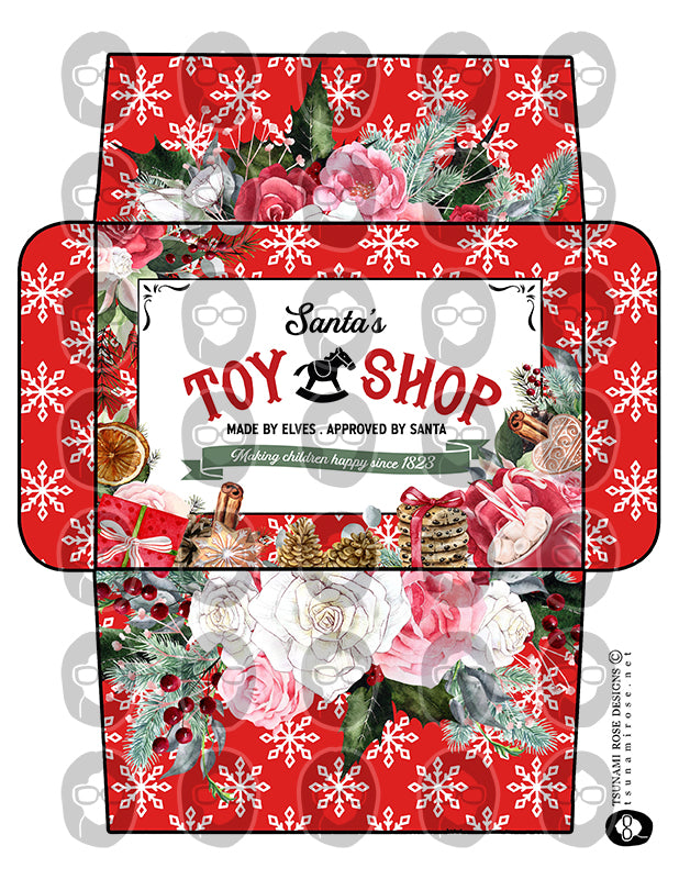 Christmas Envelopes, Junk Journal Envelopes -8pg Digital Download- Journaling Envelopes, Santa Envelopes, Scrapbook Envelope, Ephemera Pouch