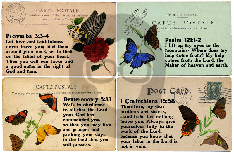 Illustrated Faith - Hummingbird Worship Prayer Journal PostCards #3 - 2 Pg Instant Download - bible journaling kit, printable verses