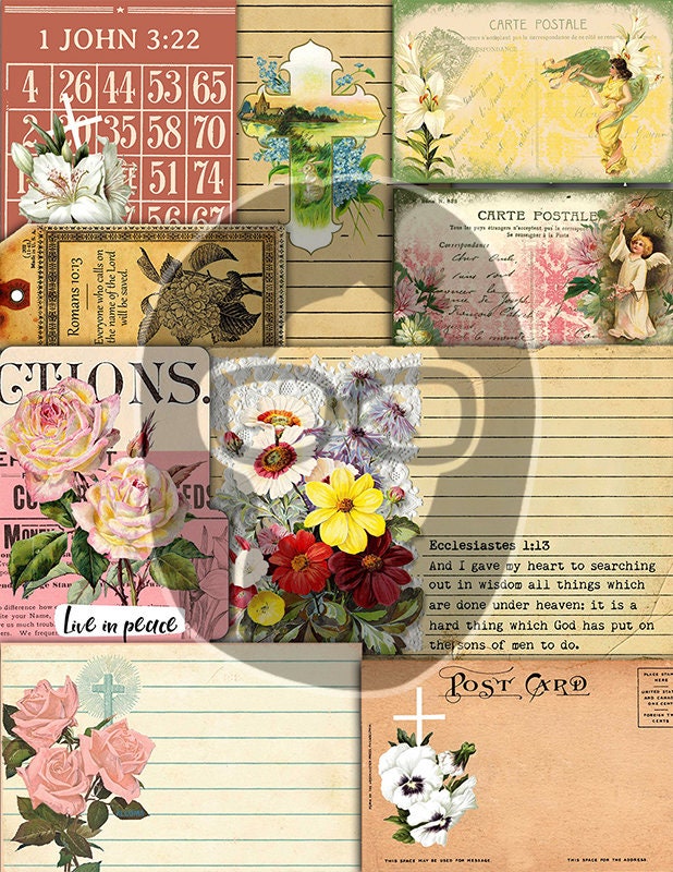 Faith Journal Kit, Bible Study Journal Bundle -44pg Digital Download- Prayer Cards Catholic, Christian Inspirational Quote, Faith Inspired
