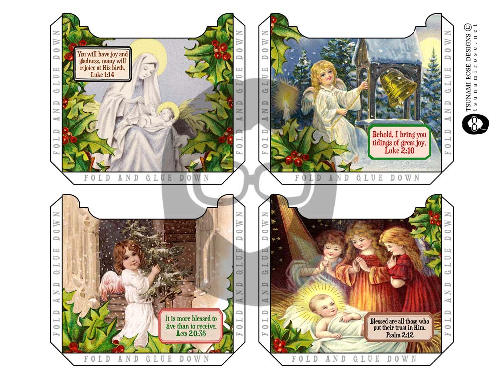 Christian Christmas Junk Journal Kit - 16 Pg download - faith prayer journal printable paper, Xmas bible scripture journaling digital kit