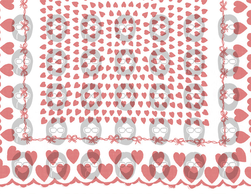 Valentine's Day Ephemera, Printable Vintage Hankies S100 -21pg Digital Download- Junk Journal Pages, Retro And Vintage, Scrapbook Paper