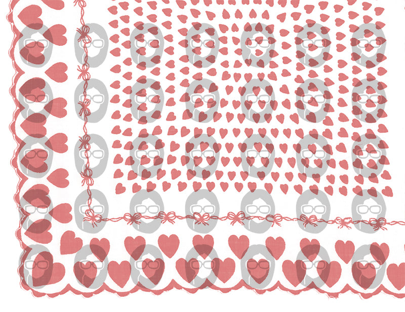 Valentine's Day Ephemera, Printable Vintage Hankies S100 -21pg Digital Download- Junk Journal Pages, Retro And Vintage, Scrapbook Paper