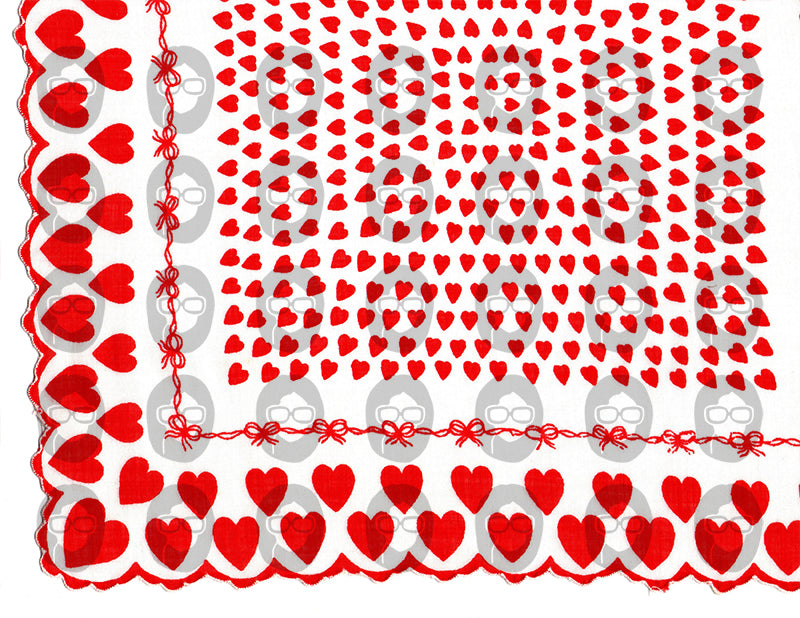Valentine's Day Ephemera, Digital Vintage Hankerchief -21pg Digital Download- Junk Journal Pages, Retro And Vintage, Scrapbook Paper