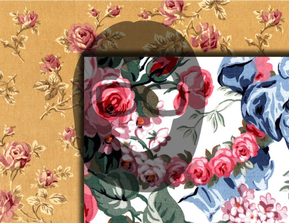 Vintage Floral Pages - Printable Ephemera Set #68 - 14 Pg Instant Download - junk journal kit, journaling kit, ephemera paper pack