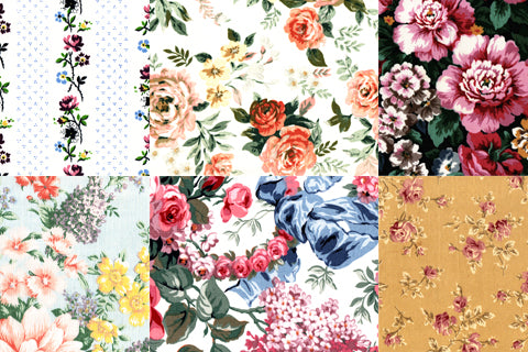 Vintage Floral Pages - Printable Ephemera Set #68 - 14 Pg Instant Download - junk journal kit, journaling kit, ephemera paper pack