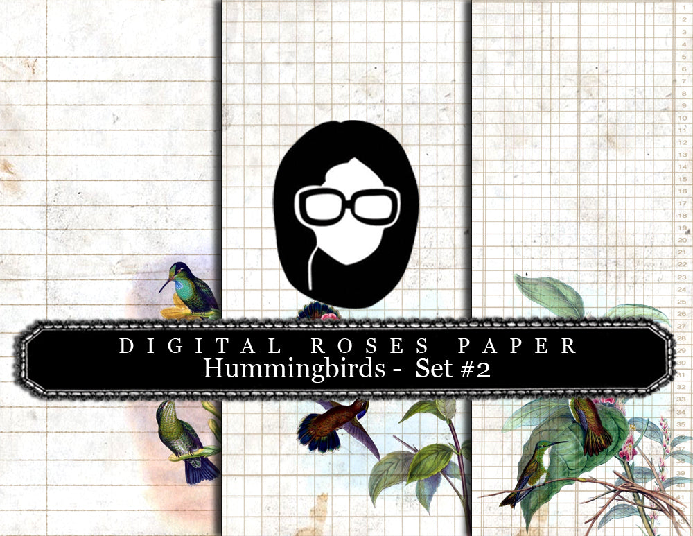 Bible Verses DIY - Hummingbirds Set - 9 Pg Instant Downloads - digital rose paper, lined journal pages, prayer journaling, scripture art