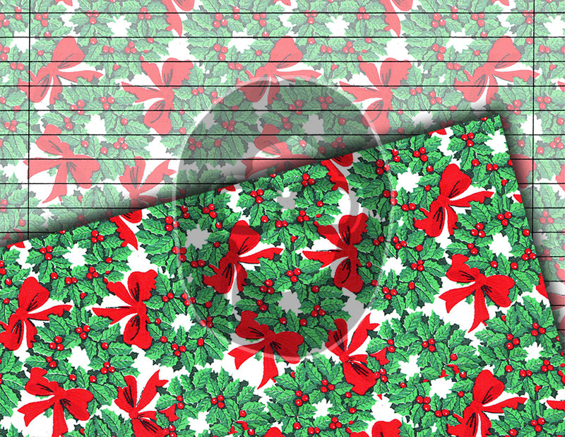 Retro Wrapping Paper, Junk Journal Pages -34pg Digital Download- Printable Lined Paper, Ephemera Background, Santa digital background