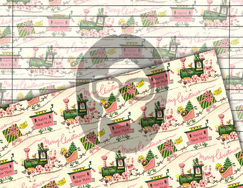 Pink Christmas, Junk Journal Printable Pages -20pg Digital Download- Retro Wrapping Paper, Ephemera Paper Pack, December Daily Kit, Lined