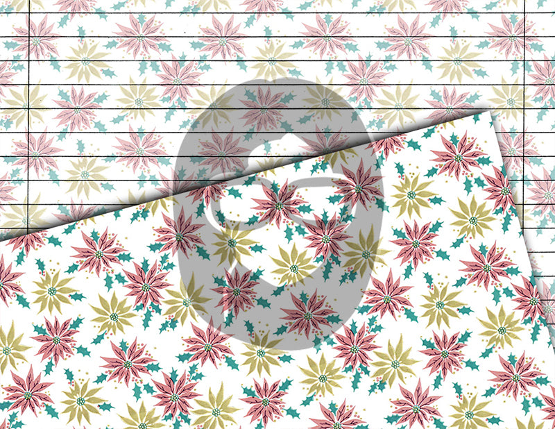 Pink Christmas, Printable Vintage Paper -20pg Digital Download- Junk Journal Pages, Retro Xmas, Ephemera Paper Pack, Retro Wrapping Paper