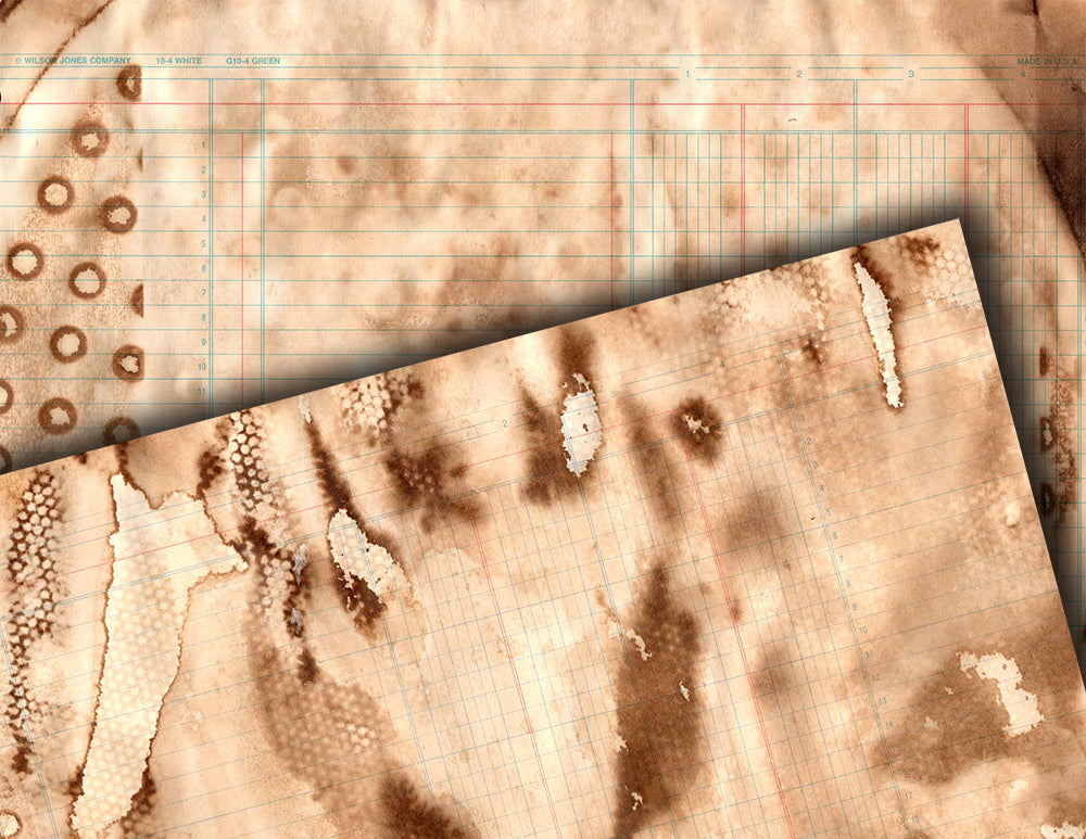 Coffee Dyed Paper, Vintage Ledger Paper -20pg Digital Download- Grunge Digital Paper, Journaling Pages, Junk Journal Kit, Neutral Ephemera