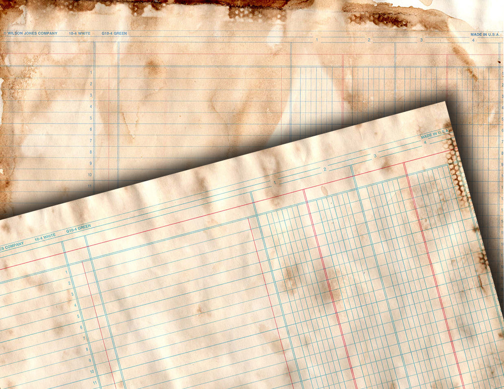 Coffee Dyed Paper, Vintage Ledger Paper -20pg Digital Download- Grunge Digital Paper, Journaling Pages, Junk Journal Kit, Neutral Ephemera