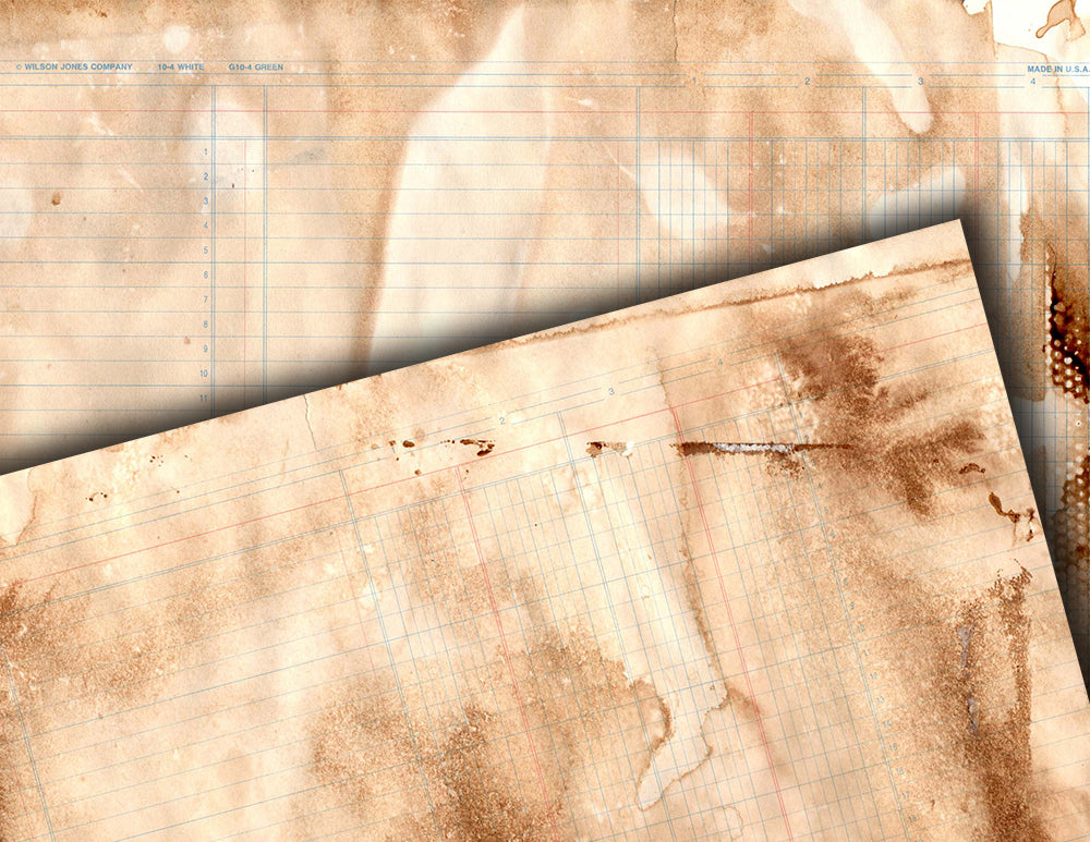 Coffee Dyed Paper, Vintage Ledger Paper -20pg Digital Download- Grunge Digital Paper, Journaling Pages, Junk Journal Kit, Neutral Ephemera