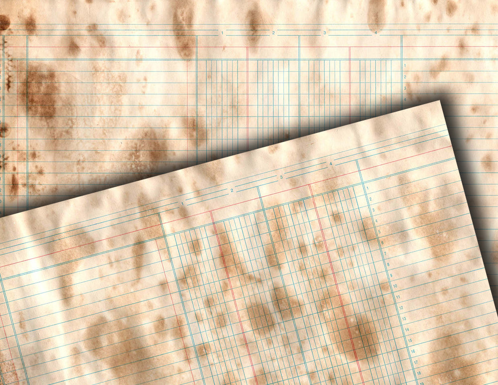 Coffee Dyed Paper, Vintage Ledger Paper -20pg Digital Download- Grunge Digital Paper, Journaling Pages, Junk Journal Kit, Neutral Ephemera