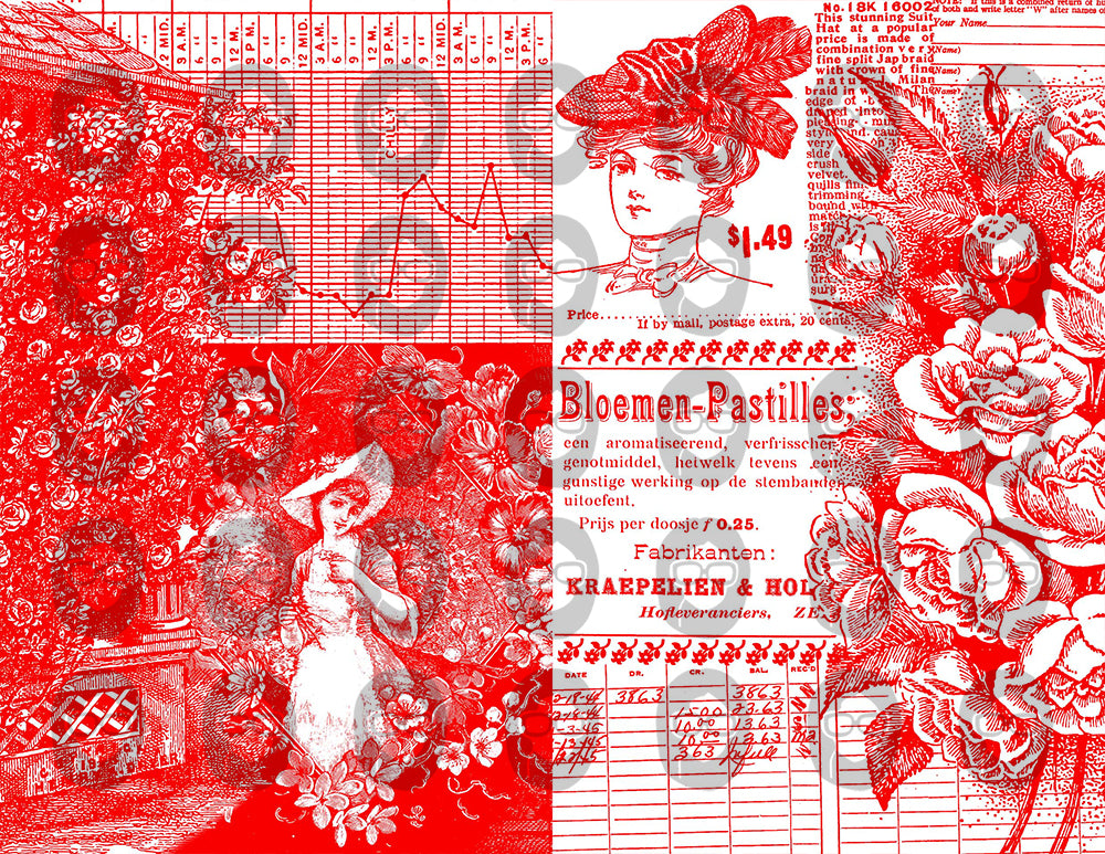 Printable Journal Pages, Ephemera Background -9 Pg Instant Downloads- Vintage Advertisement, Scrapbook Paper, DIY Kit, For Junk Journaling