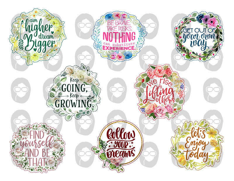 Quotes About Life Printable, Scrapbook titles, S6 -3pg Digital Download- Positive Affirmations Words, For Junk Journaling, Ephemera Words