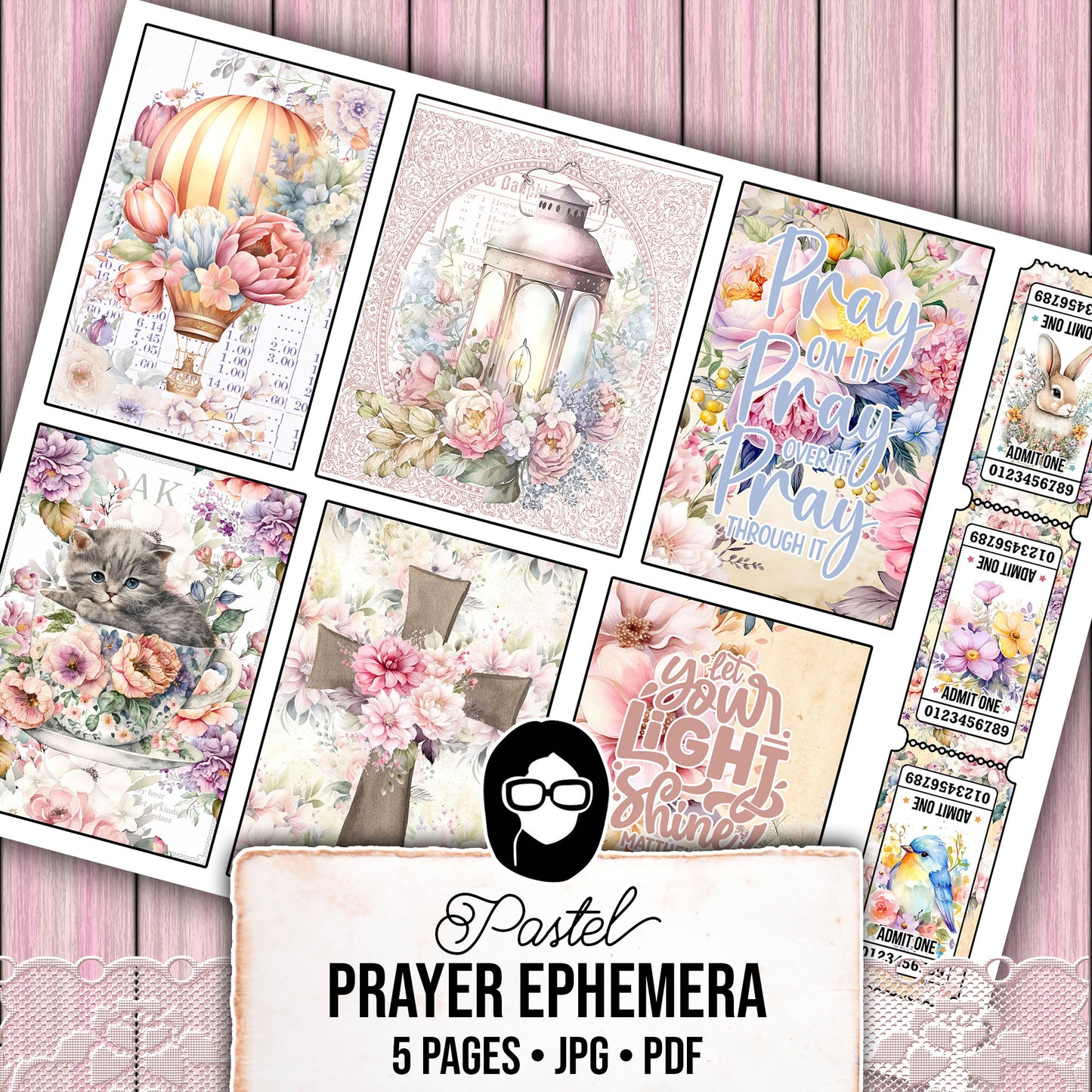 Pastel Journal, Scripture Ephemera -5pg Digital Download- Religious Cards, Prayer Quotes, Bible Verse Cards, Jesus Saves, Faith Printables