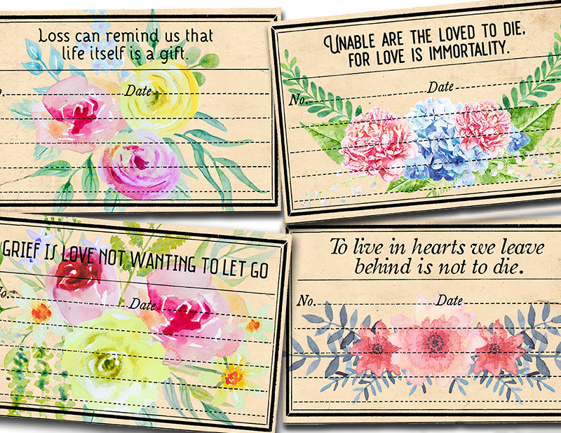 Grief Bible Verse Cards, Scripture Journal Printable -3pg Digital Download- Faith Encouragement, Religious Notecards, Bible Journal Ephemera