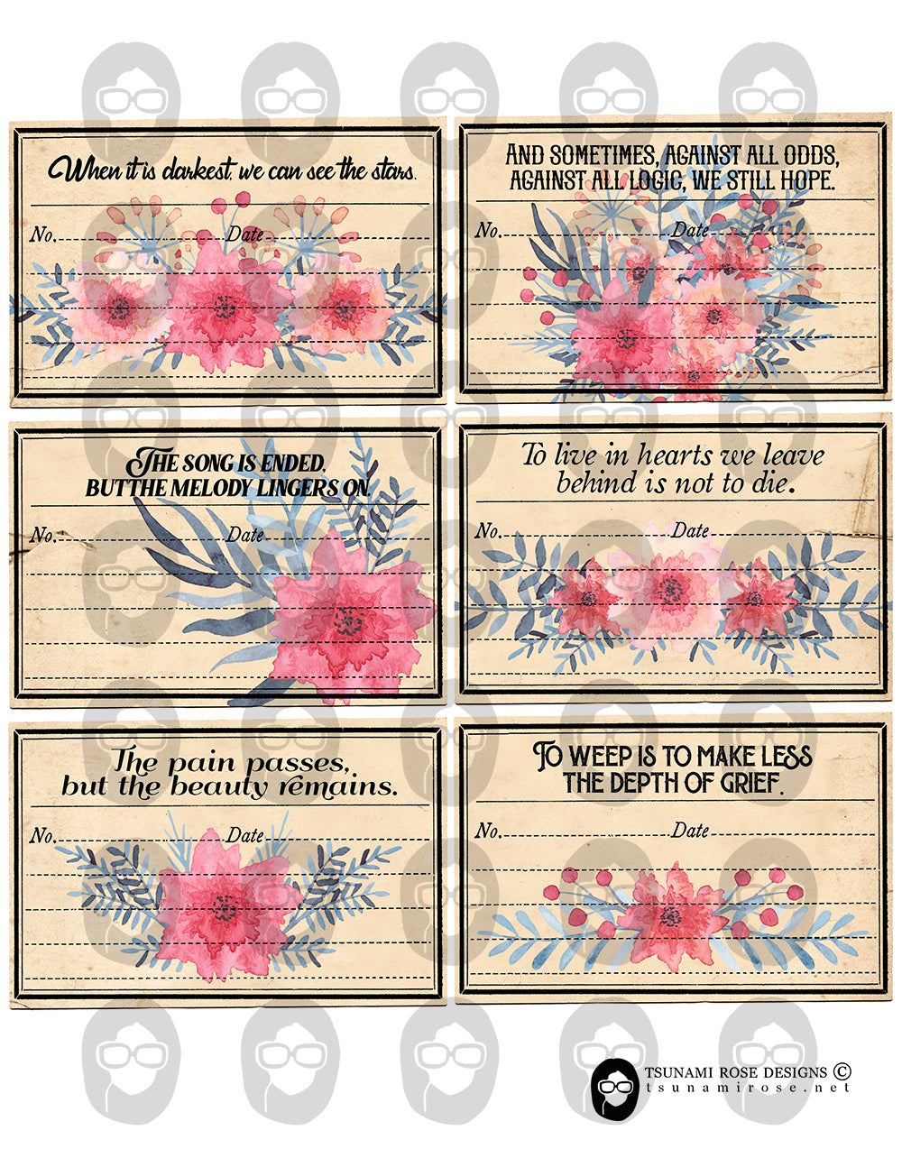 Grief Bible Verse Cards, Scripture Journal Printable -3pg Digital Download- Faith Encouragement, Religious Notecards, Bible Journal Ephemera