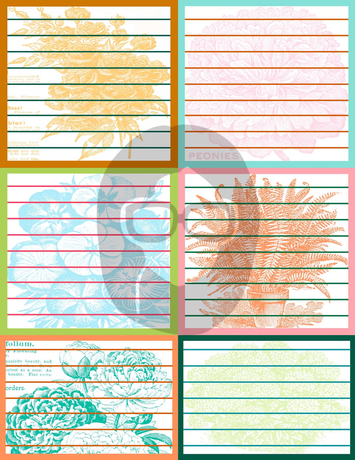 Junk Journal Quotes & Journal Spots - Set #1 - 18 Pg Instant Download - digital collage, digital journal kits, roses clipart floral
