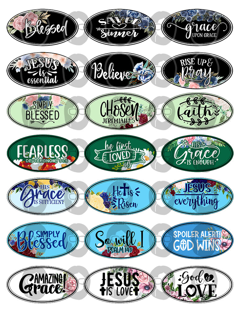 Junk Journal Labels, Faith Encouragement -10pg Digital Download- Scripture Sayings, Bible Verse Printable, Prayer Quotes, Christian Verses