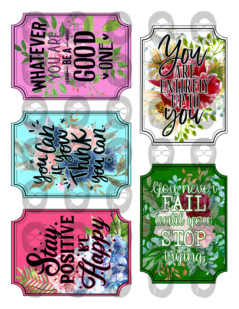 Junk Journal Labels, Printable Quote Set -10pg Digital Download- Fussy Cut Ephemera, Ephemera Words, Scrapbook Titles, Journaling Prompts