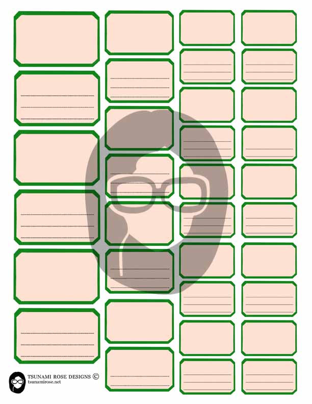 Blank Vintage Labels - Set #8 - 4 Page Instant Download - junk journal kit,ephemera paper pack, printable price labels