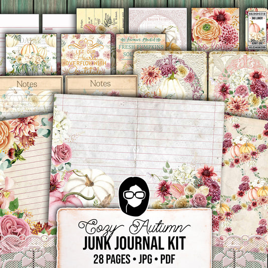 Faith Junk Journal Kit, Scripture Ephemera, Fall Digital Papers-28pg Digital Download- Religious Cards, Prayer Quotes, Bible Verse Cards