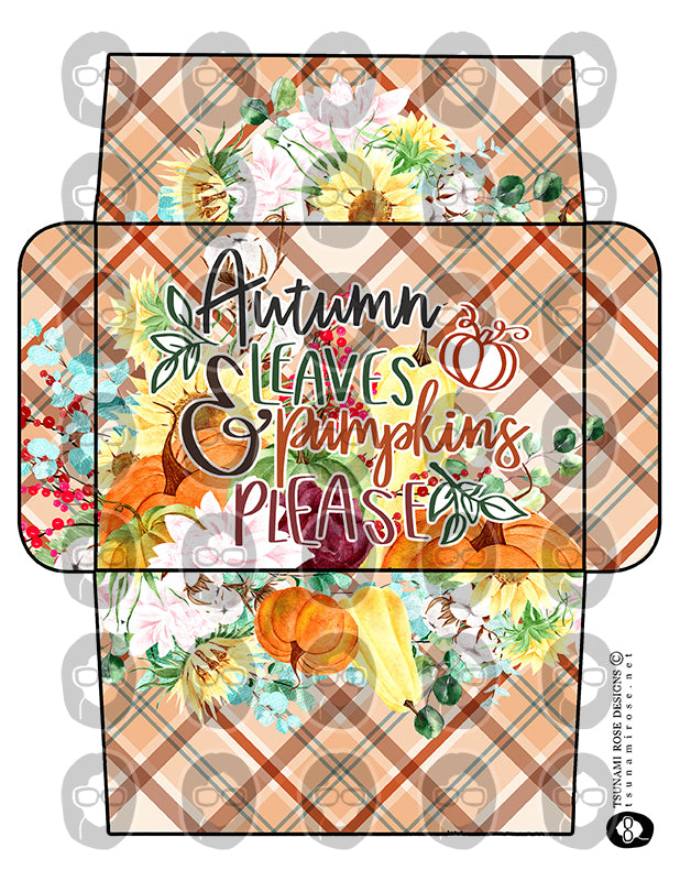 Fall Envelopes, Junk Journal Envelopes -8pg Digital Download- Journaling Envelopes, Scrapbook Envelope, Ephemera Pouch, 4x6 Envelopes,Autumn