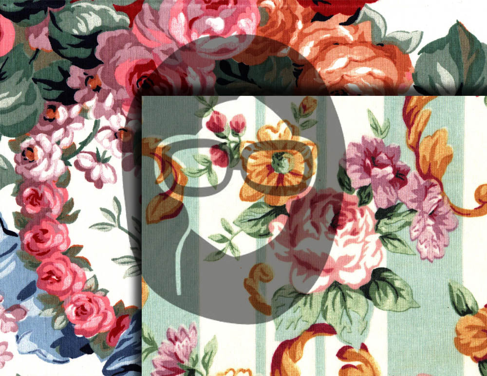 Vintage Floral Pages - Printable Ephemera Set #68 - 14 Pg Instant Download - junk journal kit, journaling kit, ephemera paper pack