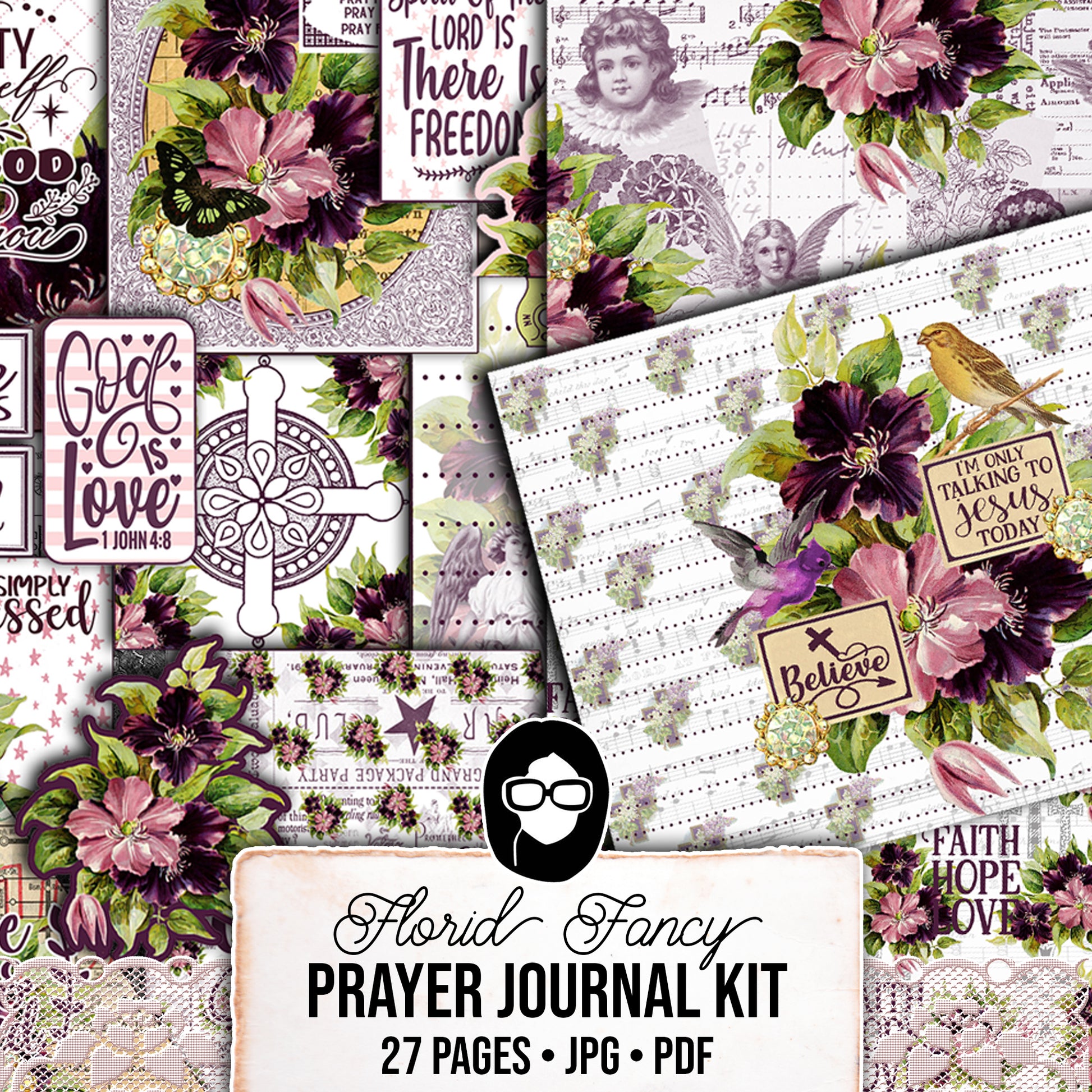 Bible Journaling Kit, Christian Printables, Florid Fancy -27Pg Digital – TsunamiRose Designs bible-journaling-kit-christian-printables-florid-fancy-27pg-digital-tsunamirose-designs