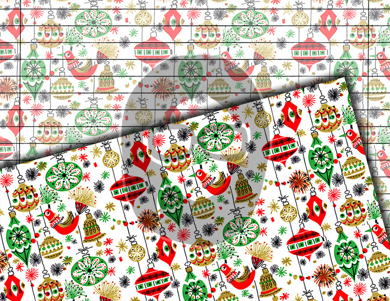 Christmas Journal Pages, Retro Wrapping Paper -32pg Digital Download- Journaling Vintage Ephemera, Santa Claus, December Journal Pages