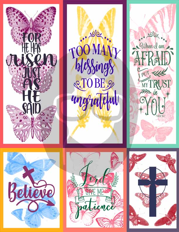 Journaling Spot Printables, Bible Journal Ephemera -18pg Digital Download- Prayer Quotes, Christian Affirmations, Faith Junk Journal Kit